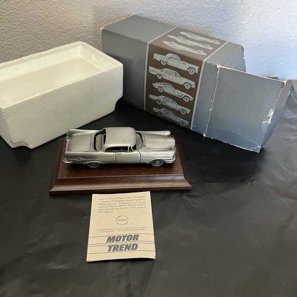 1957 CHRYSLER 300C" + Base Vintage 1984 Avon Pewter Car Collectibles - Picture 2 of 16